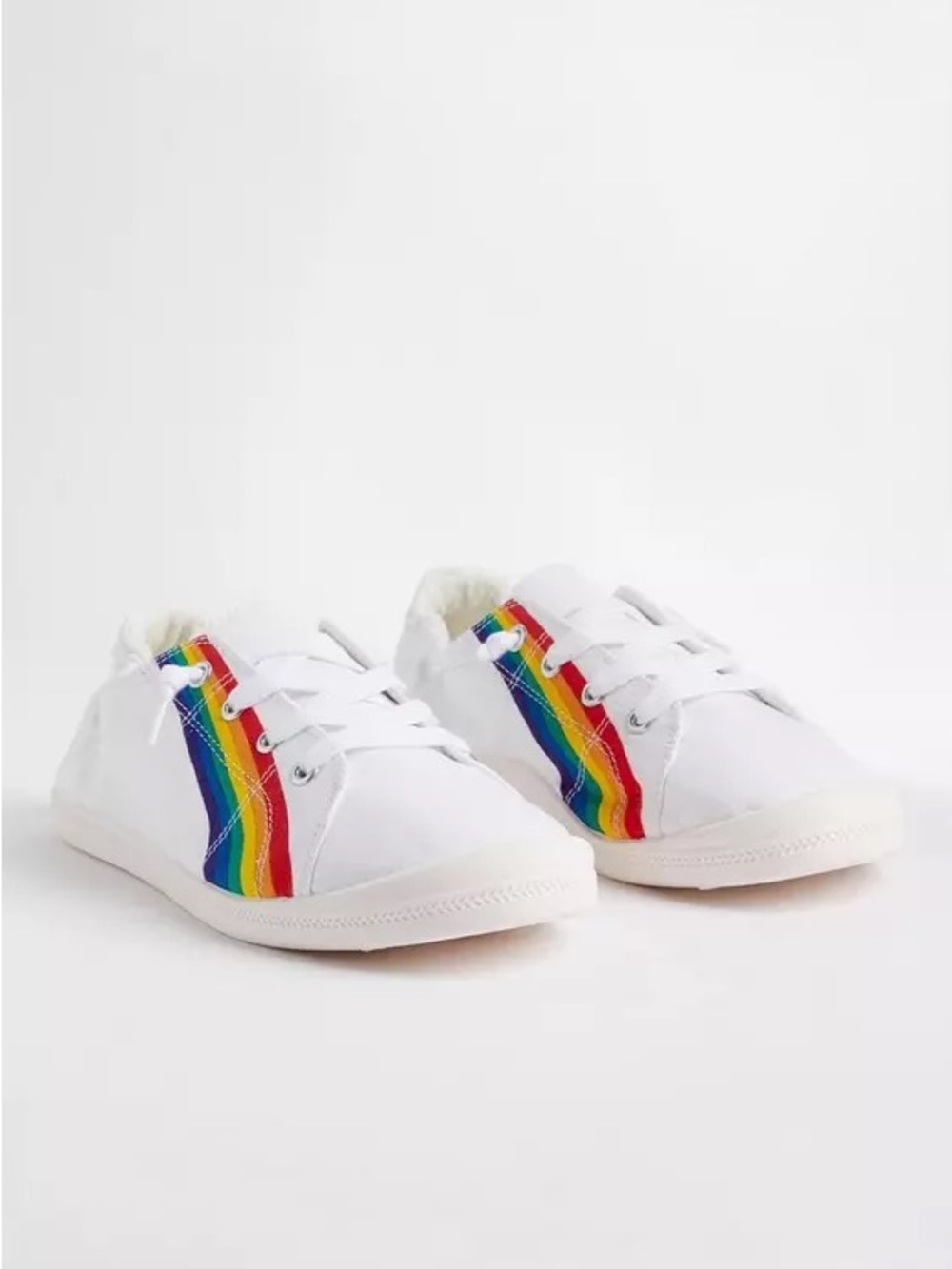 Torrid Pride Sneakers with Rainbow Stripe and Elastic Ankle 9W